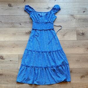 Blue/White Polka Dot Dress